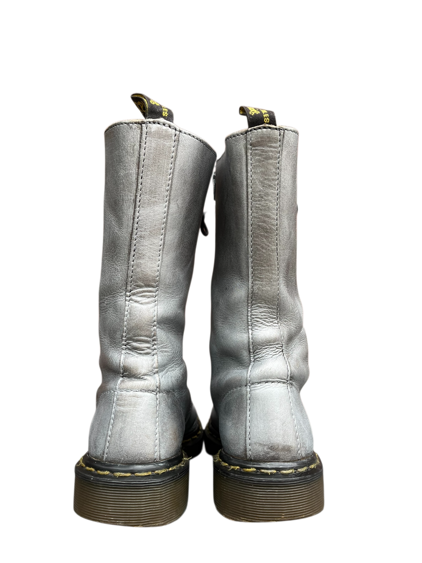 Dr. Martens 9733 MIE silver mid calf boots