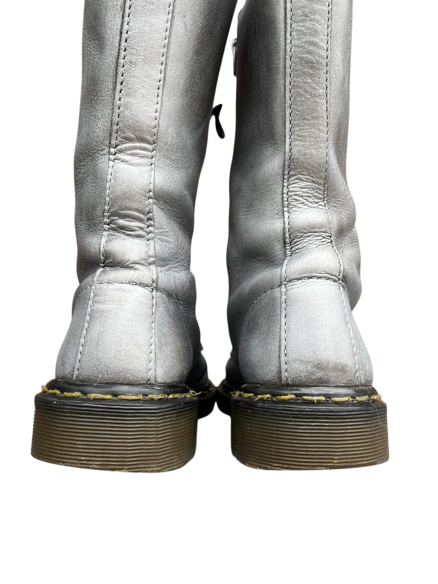 Dr. Martens 9733 MIE silver mid calf boots