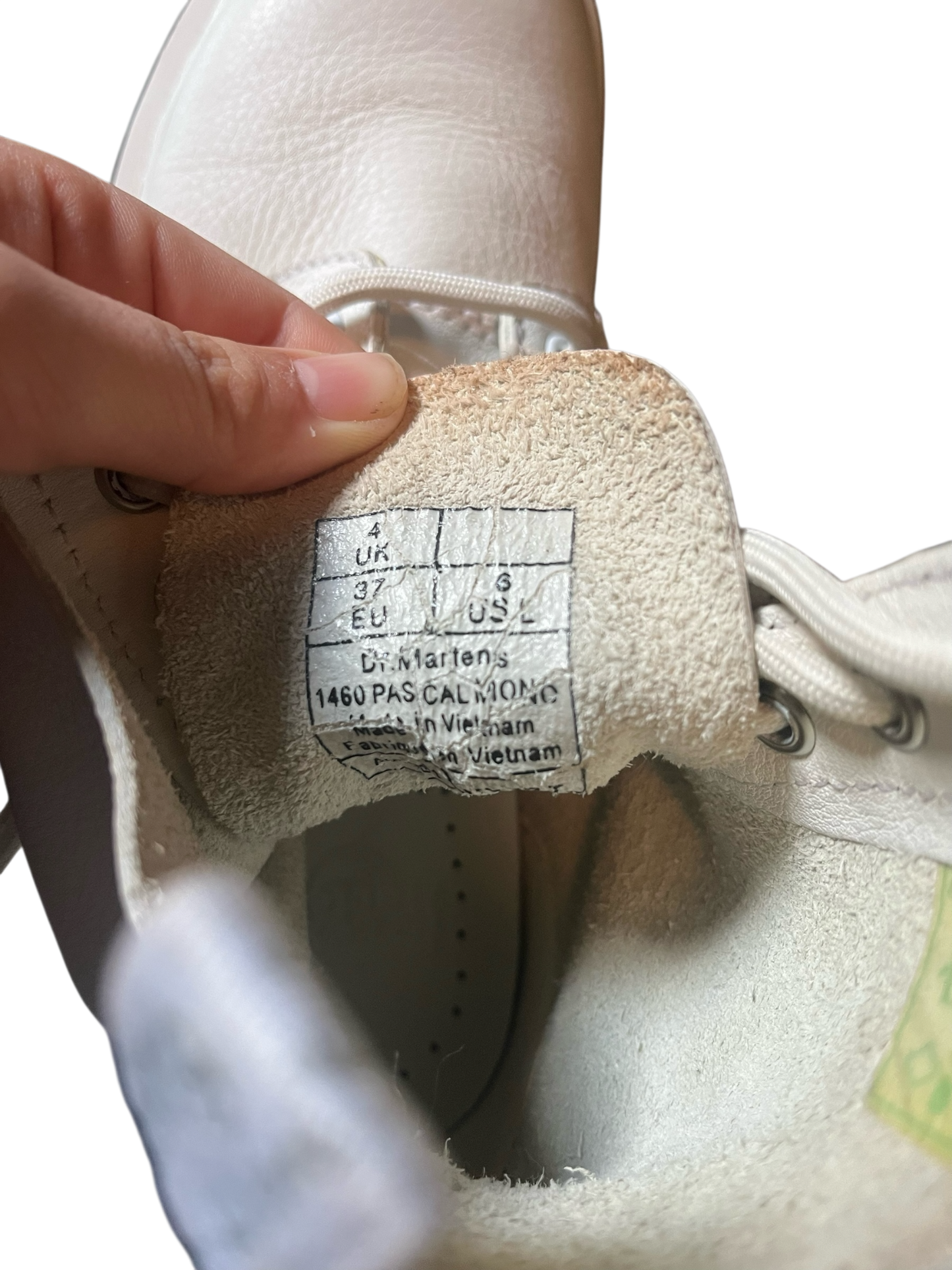 Dr. Martens 1460 Pascal mono wit