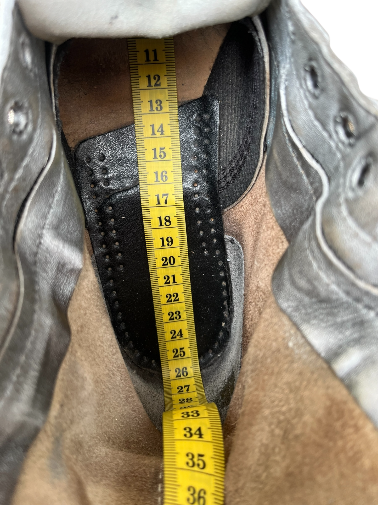 Dr. Martens 9733 MIE silver mid calf boots