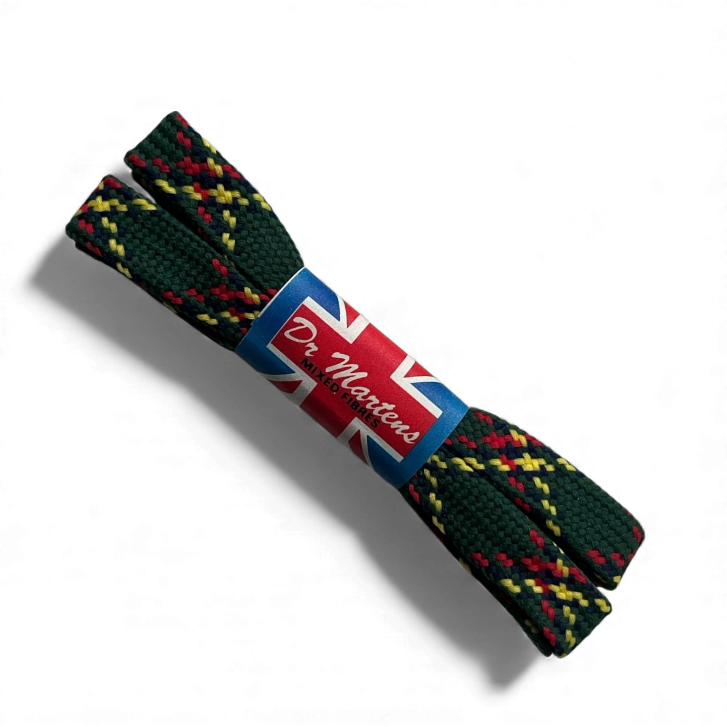 DM’s vintage platte tartan veters 60cm