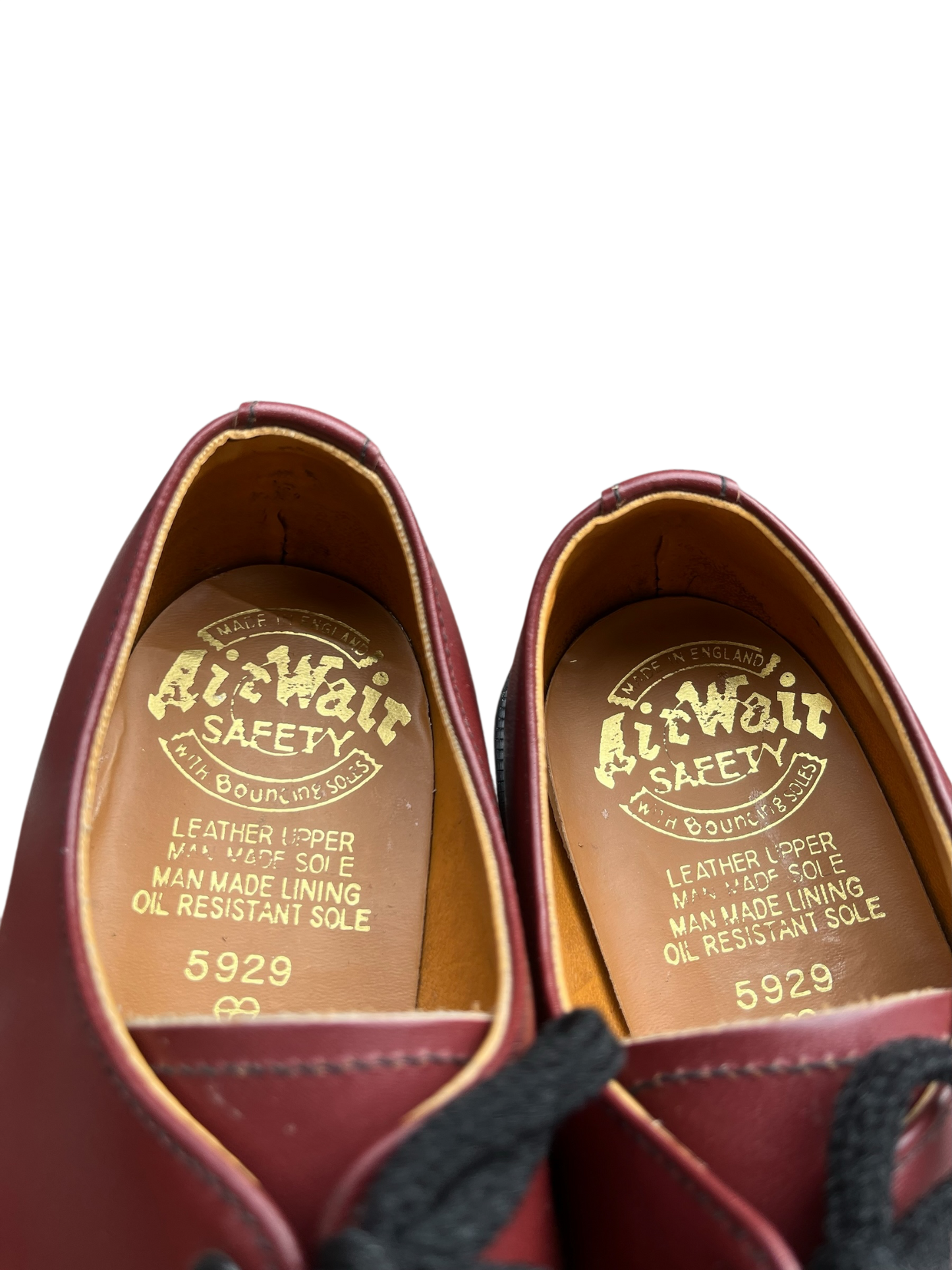 Dr. Martens 1926 MIE Steel toe cherry red shoes