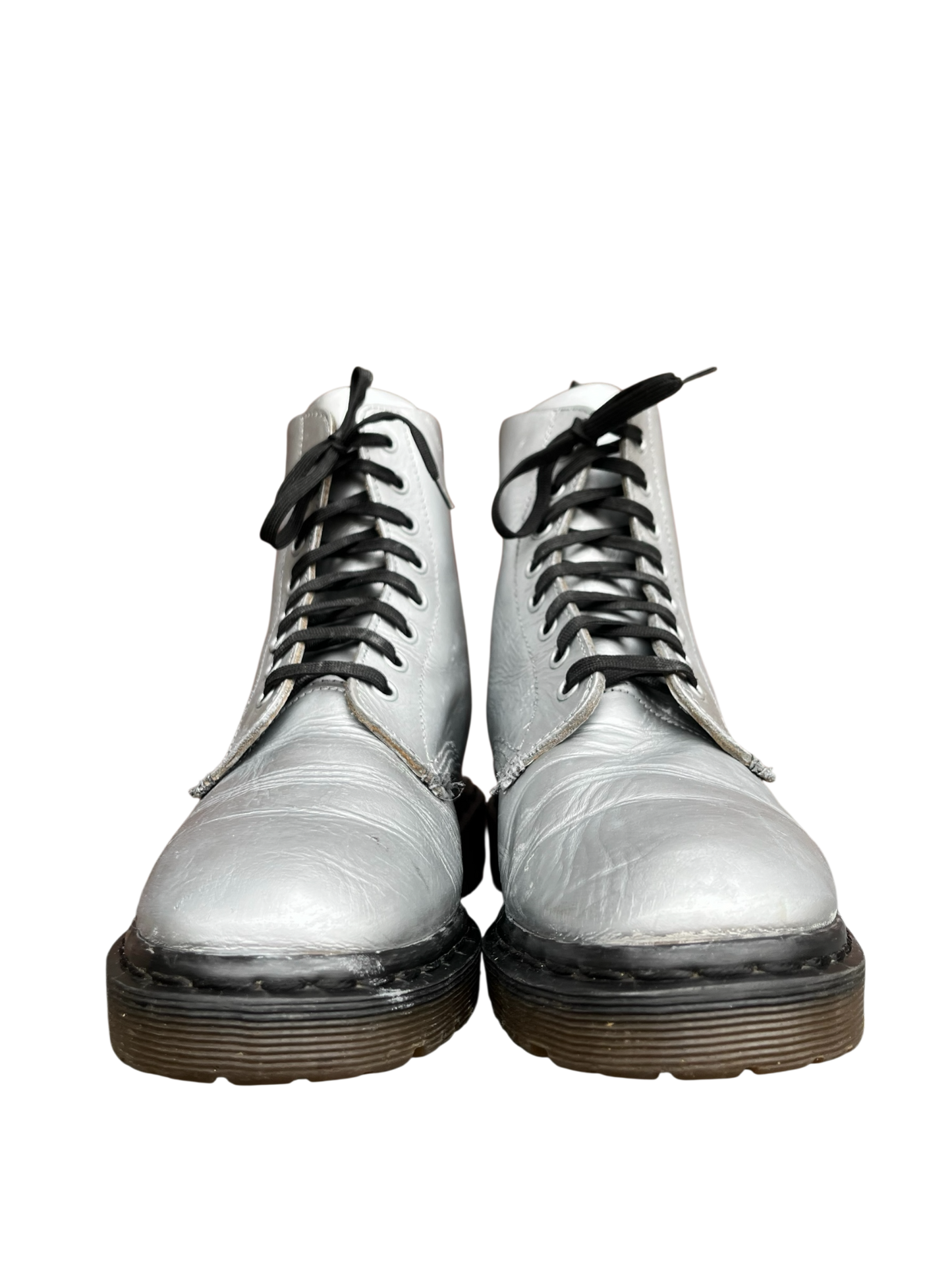 Dr. Martens 1460 MIE Silver ankle boots
