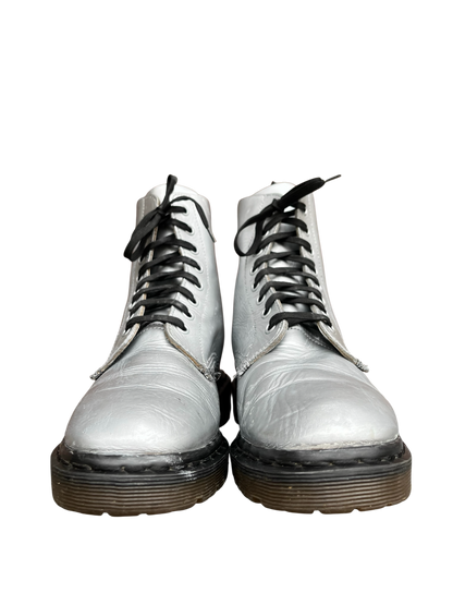Dr. Martens 1460 MIE Silver ankle boots