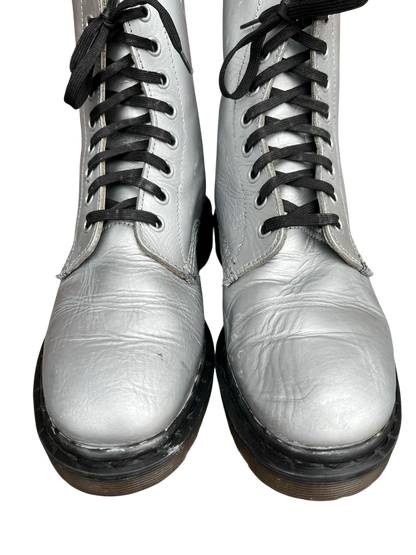 Dr. Martens 1460 MIE Silver ankle boots