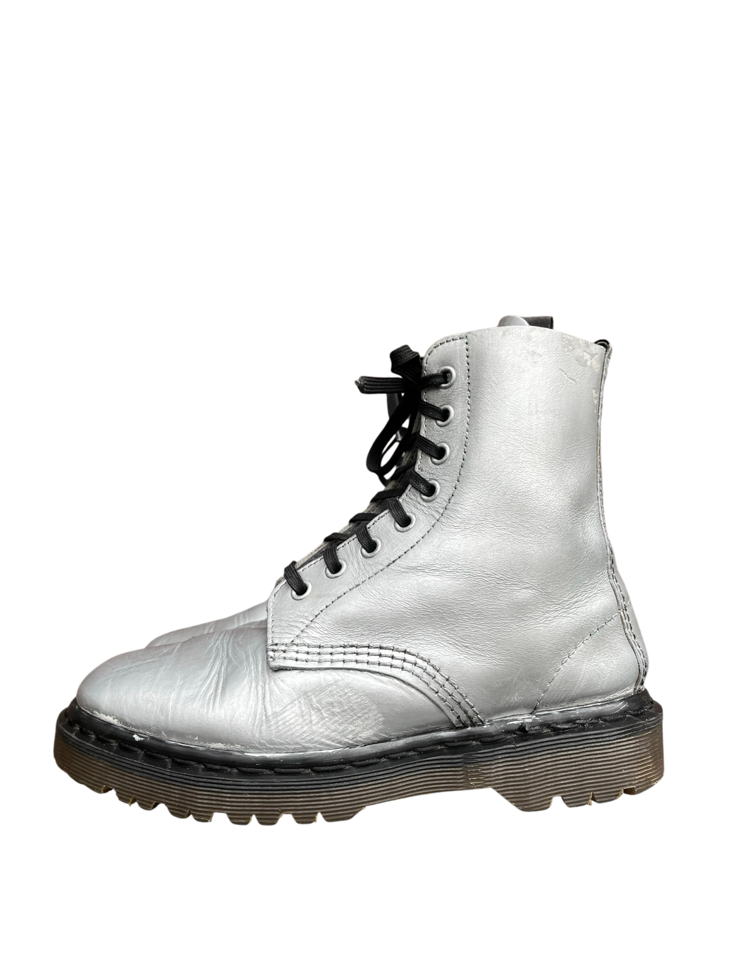 Dr. Martens 1460 MIE Silver ankle boots