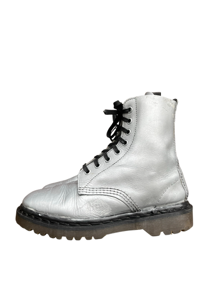 Dr. Martens 1460 MIE Silver ankle boots