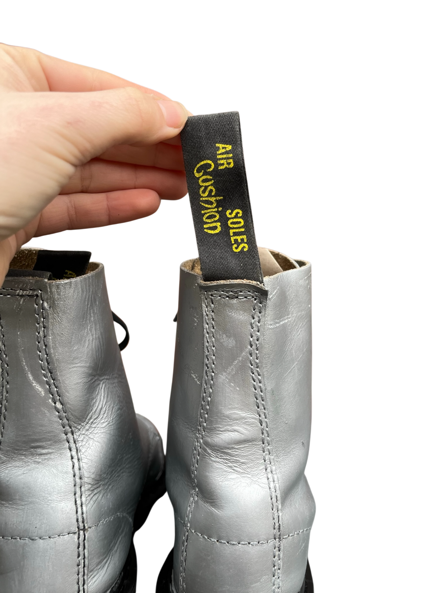Dr. Martens 1460 MIE Silver ankle boots