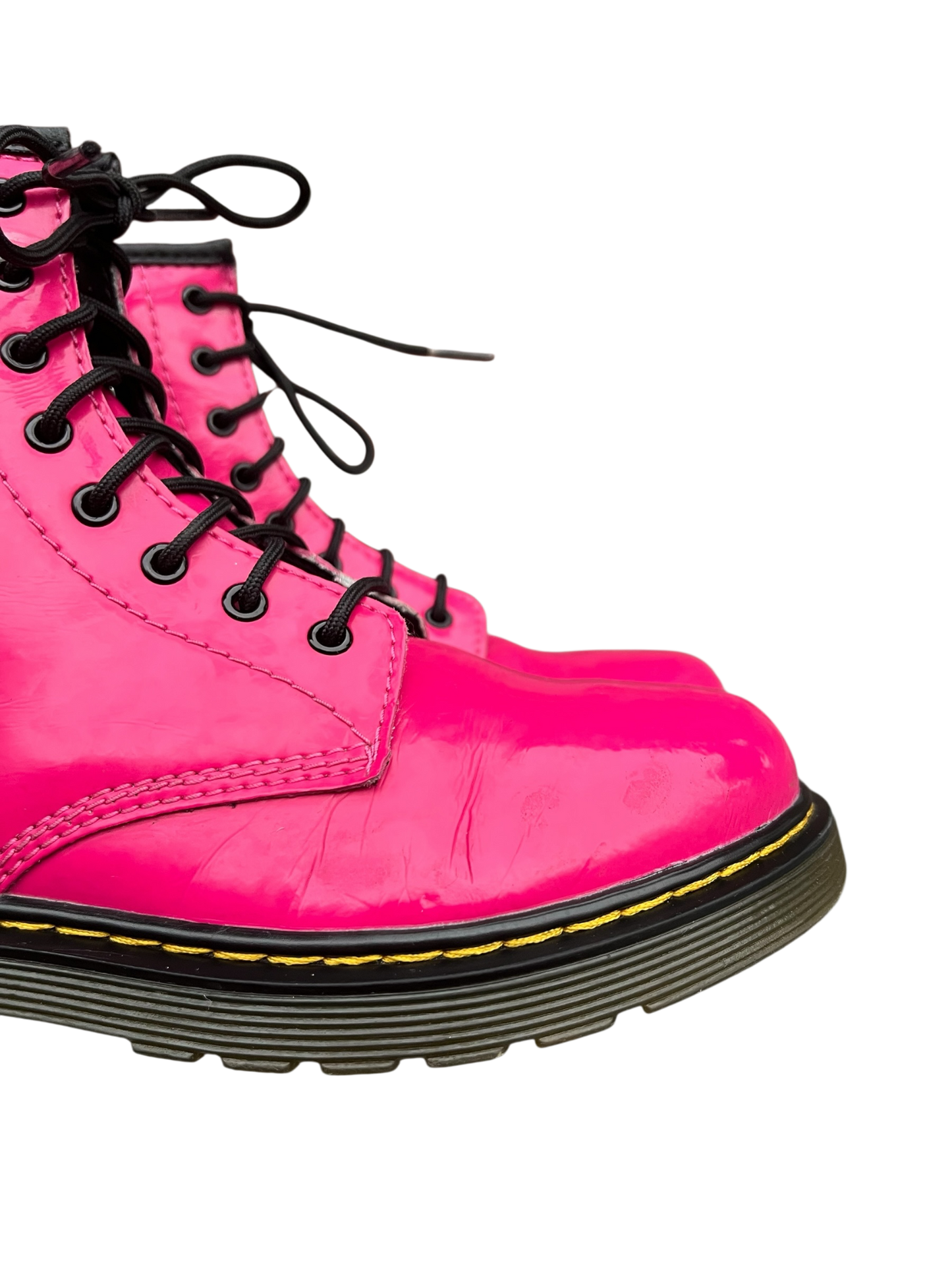Dr. Martens 1460 J Patent pink leather boots