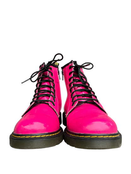 Dr. Martens 1460 J Patent pink leather boots