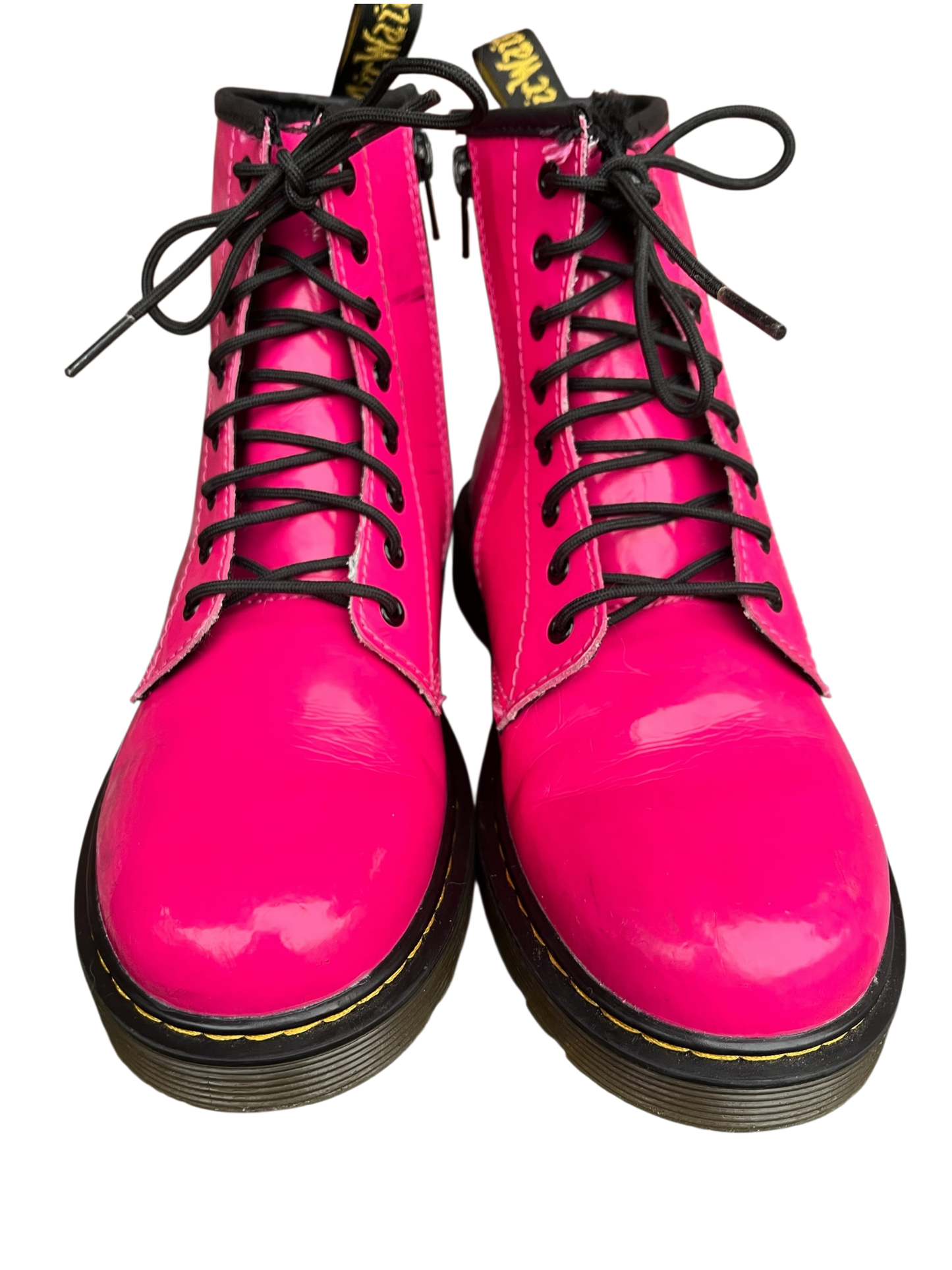Dr. Martens 1460 J Patent pink leather boots
