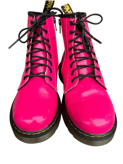 Dr. Martens 1460 J Patent pink leather boots