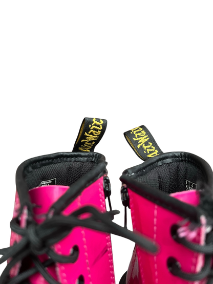 Dr. Martens 1460 J Patent pink leather boots