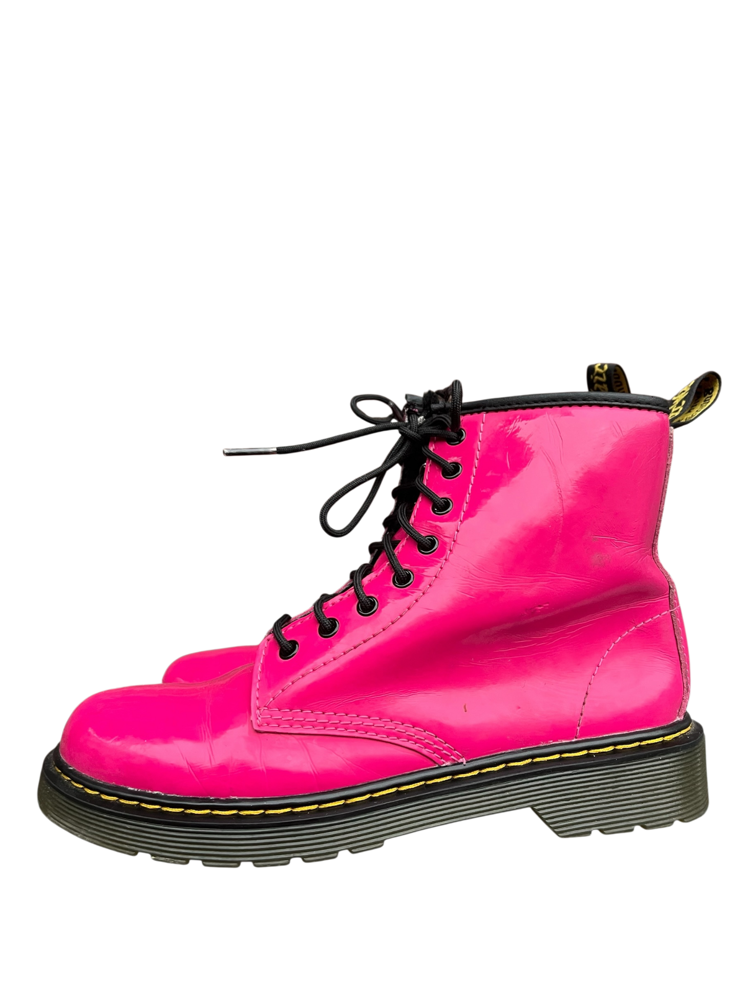Dr. Martens 1460 J Patent pink leather boots