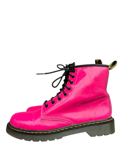 Dr. Martens 1460 J Patent pink leather boots