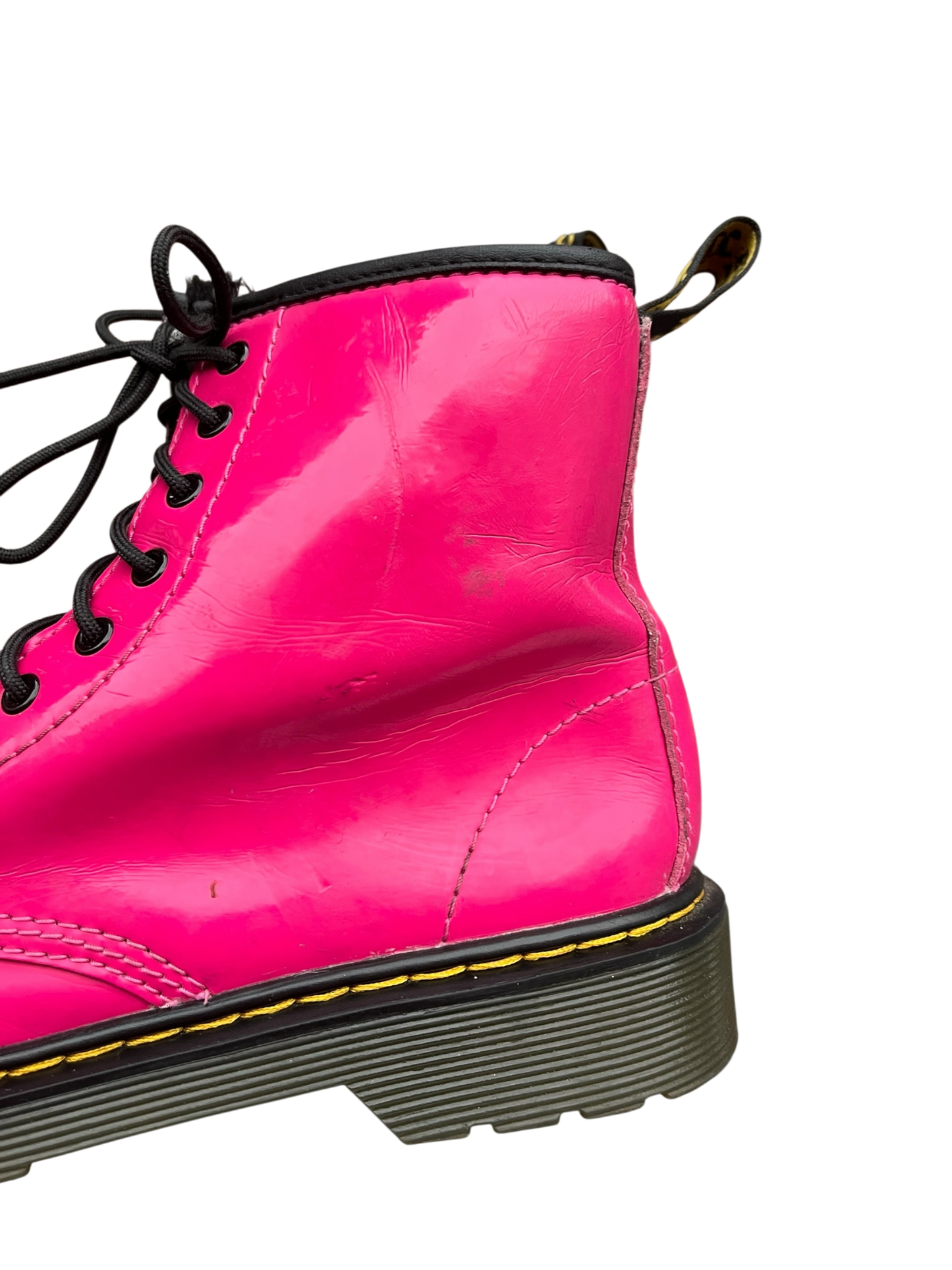 Dr. Martens 1460 J Patent pink leather boots