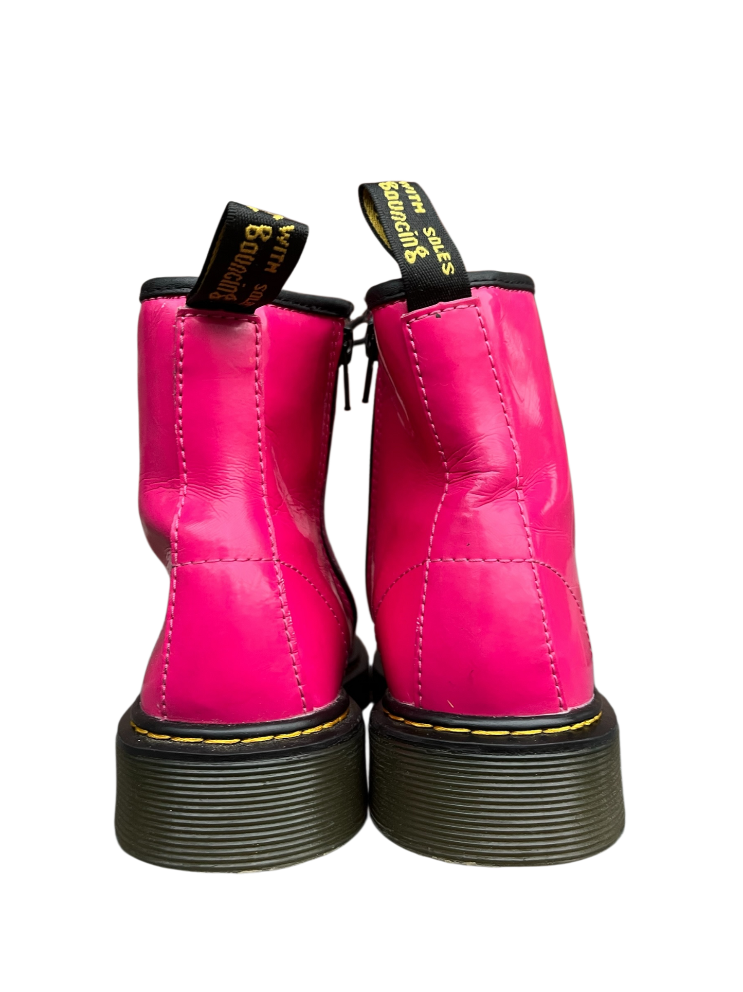 Dr. Martens 1460 J Patent pink leather boots