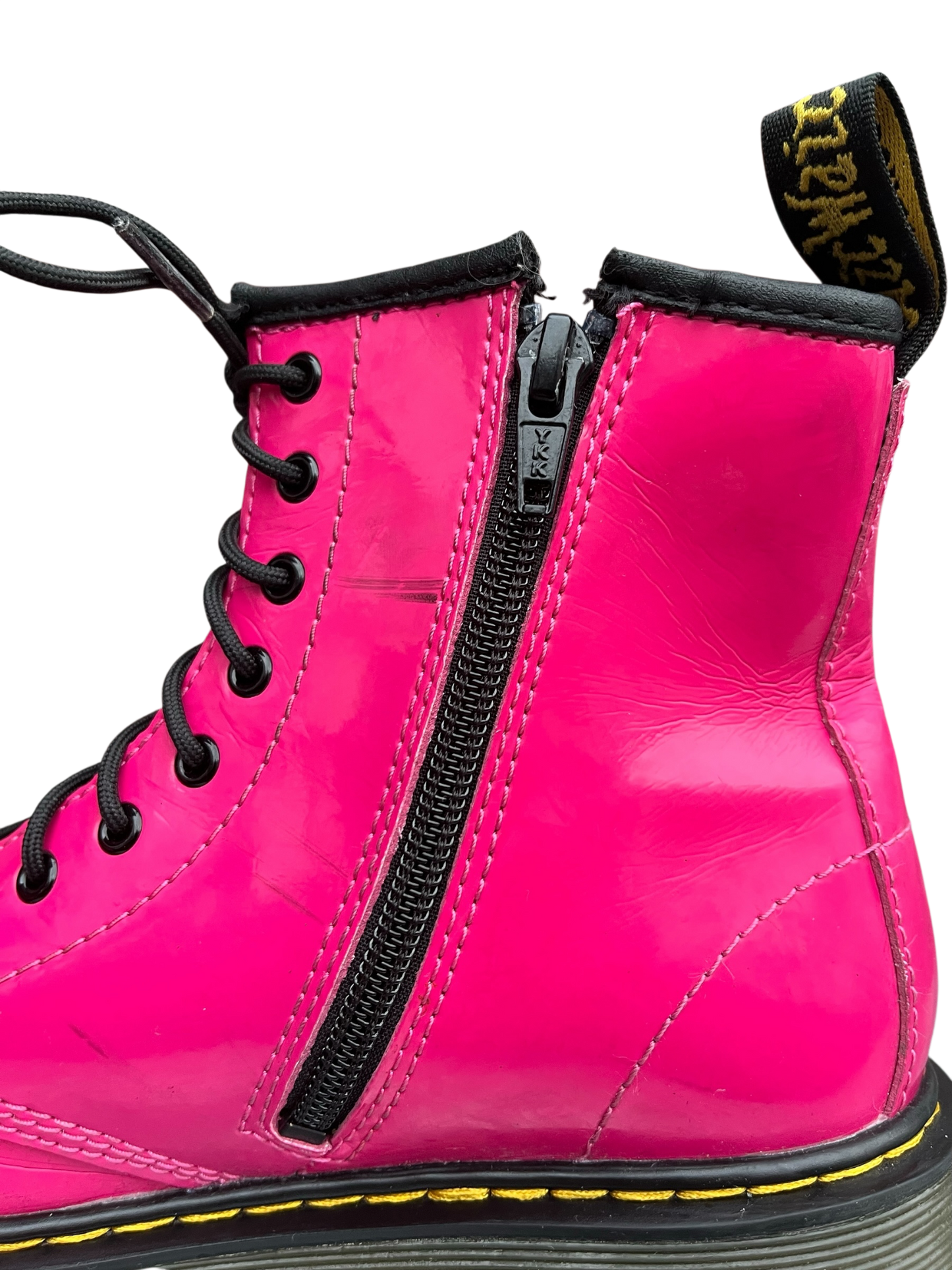 Dr. Martens 1460 J Patent pink leather boots