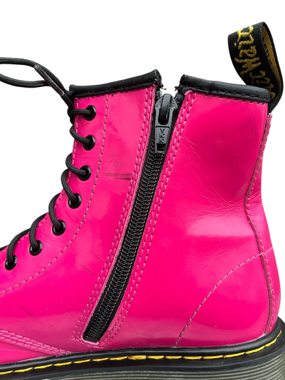 Dr. Martens 1460 J Patent pink leather boots