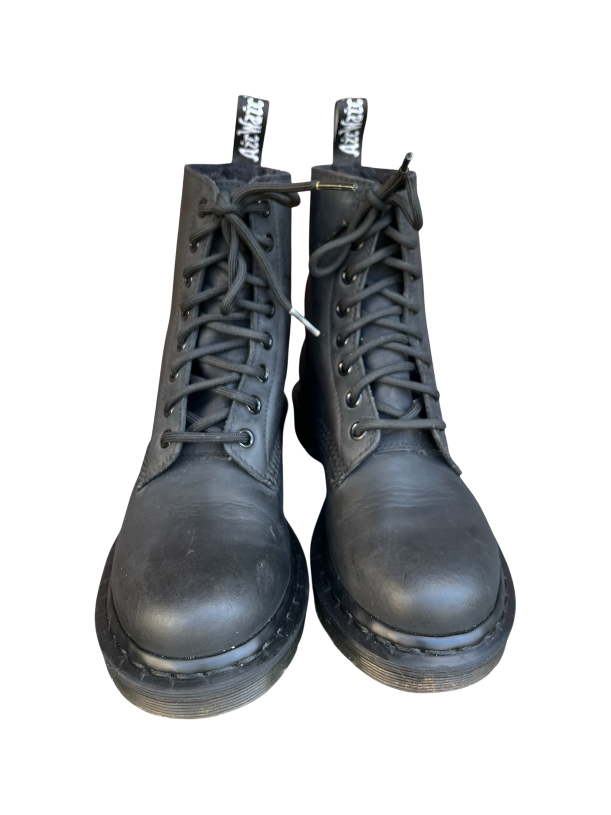 Dr. Martens 1460 Mono fur lined boots