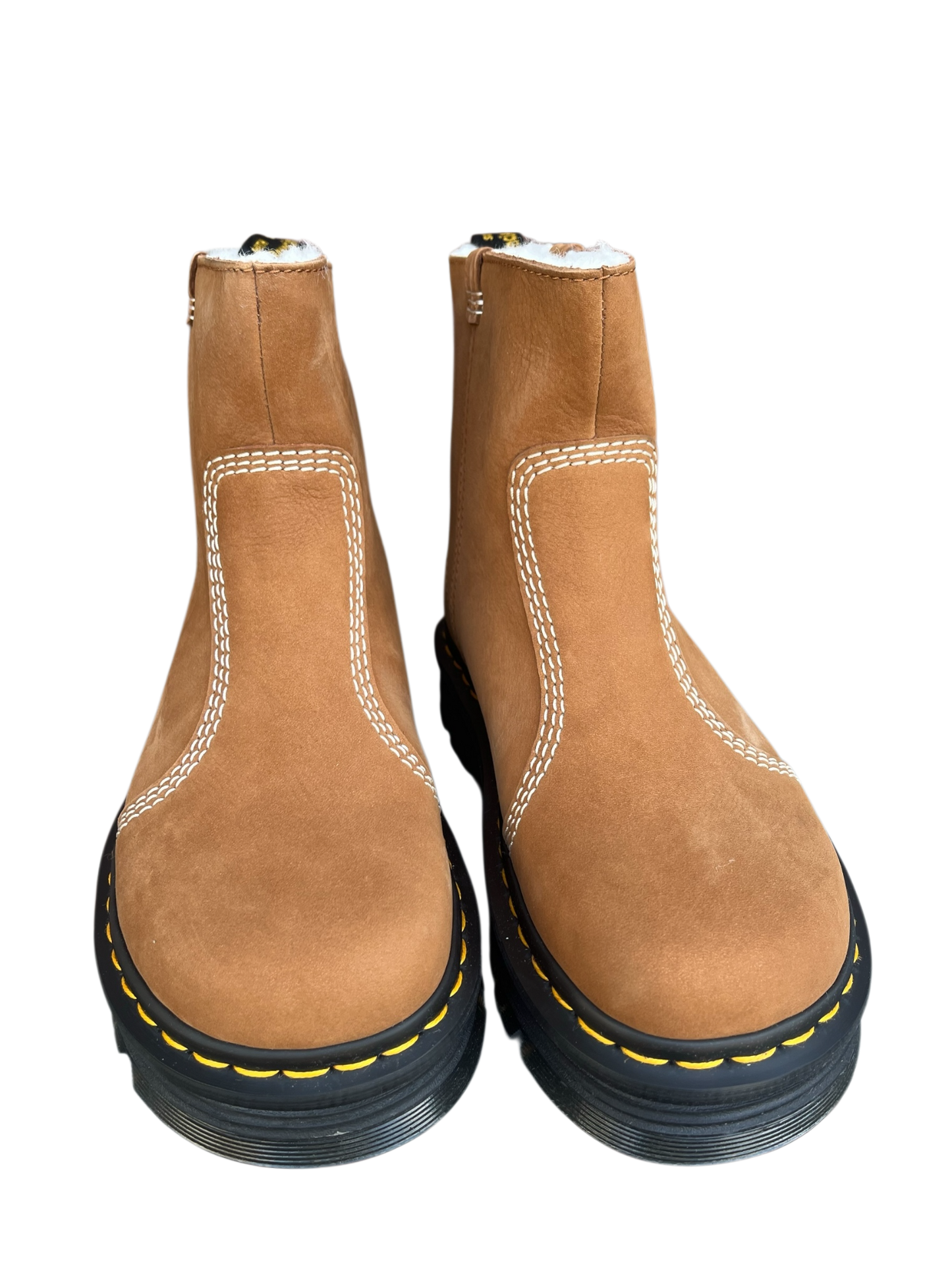 Dr. Martens Zebzag Rigger fur lined boots