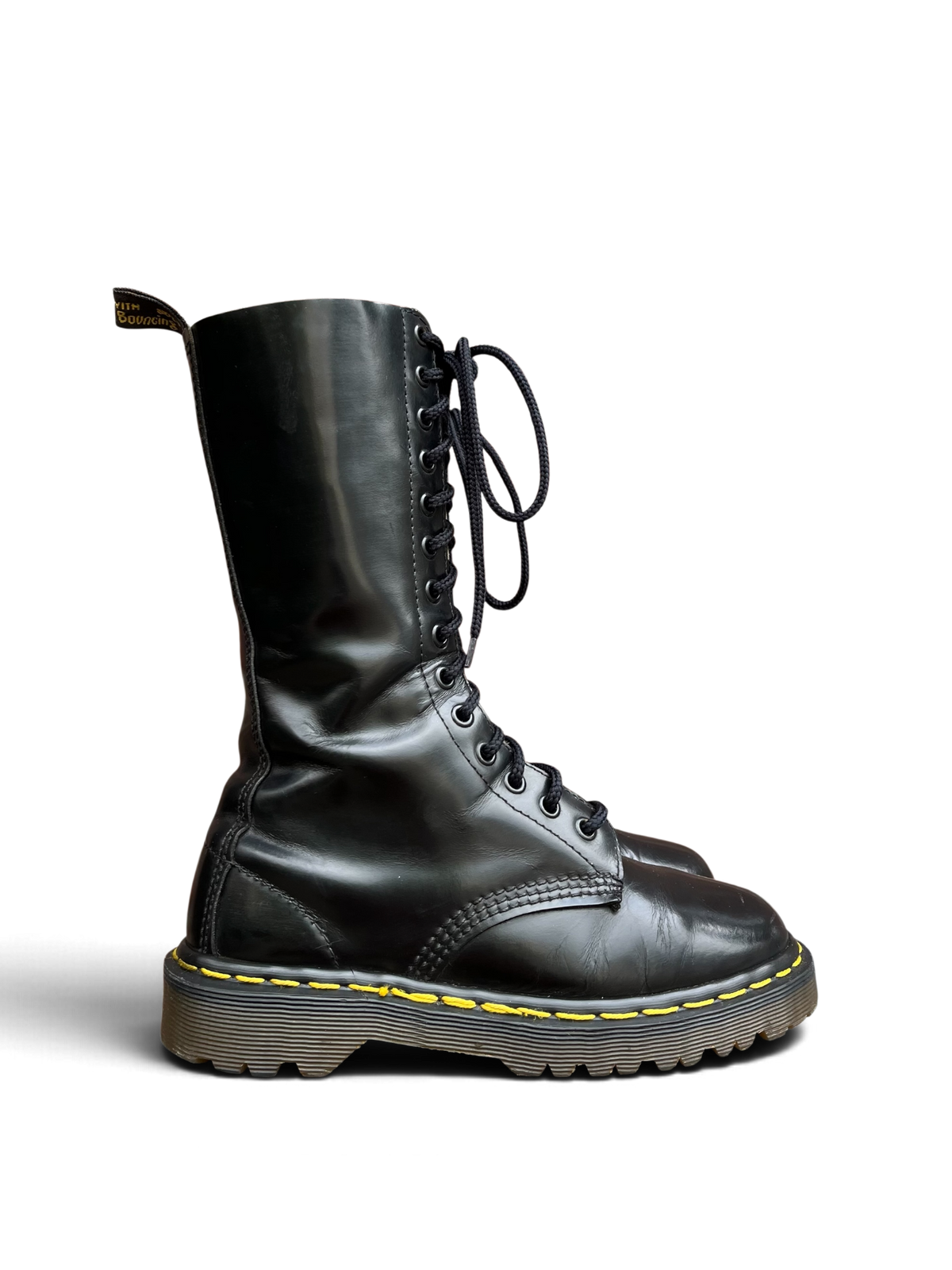 Dr. Martens MIE 14-Eye mid calf commando sole boots