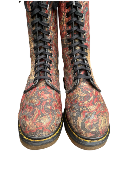 Dr. Martens MIE 14-Eye Mid calf rainbow Lance boots