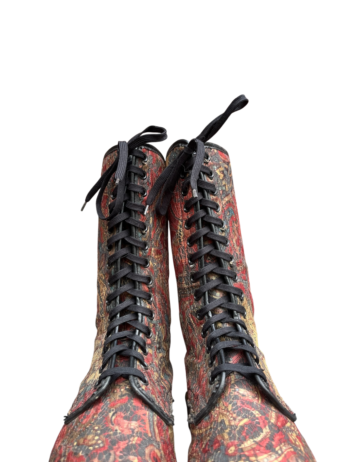 Dr. Martens MIE 14-Eye Mid calf rainbow Lance boots