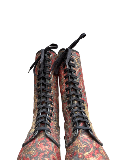 Dr. Martens MIE 14-Eye Mid calf rainbow Lance boots