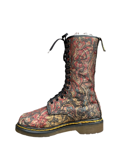 Dr. Martens MIE 14-Eye Mid calf rainbow Lance boots