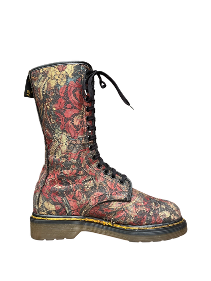 Dr. Martens MIE 14-Eye Mid calf rainbow Lance boots