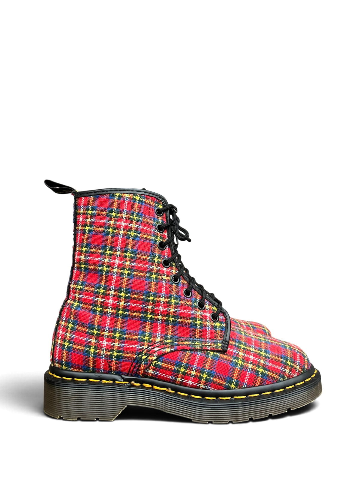 Dr. Martens 1460 MIE Tartan canvas boots
