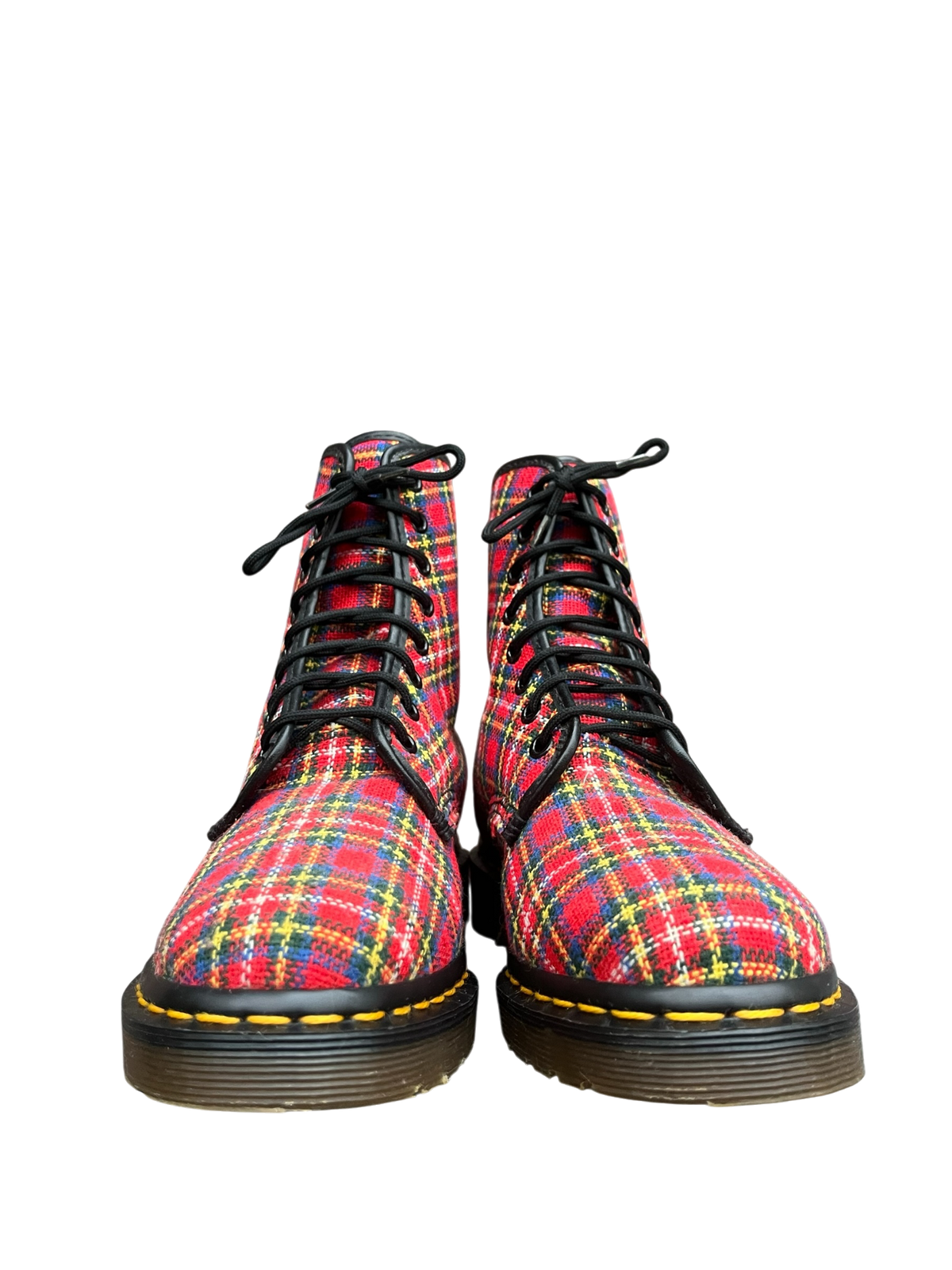 Dr. Martens 1460 MIE Tartan canvas boots