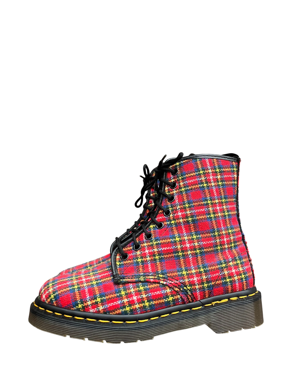 Dr. Martens 1460 MIE Tartan canvas boots