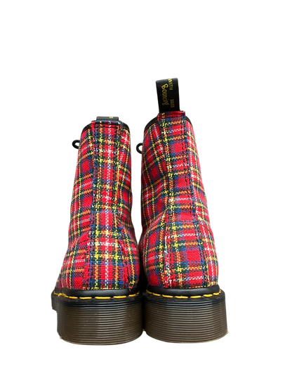 Dr. Martens 1460 MIE Tartan canvas boots