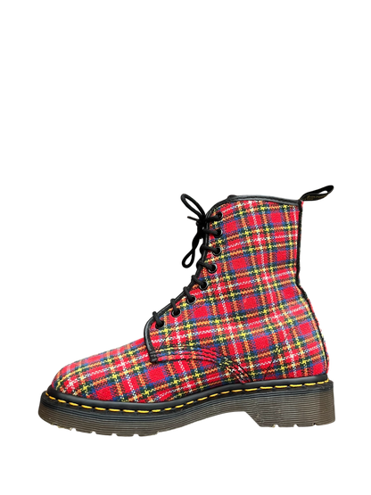 Dr. Martens 1460 MIE Tartan canvas boots