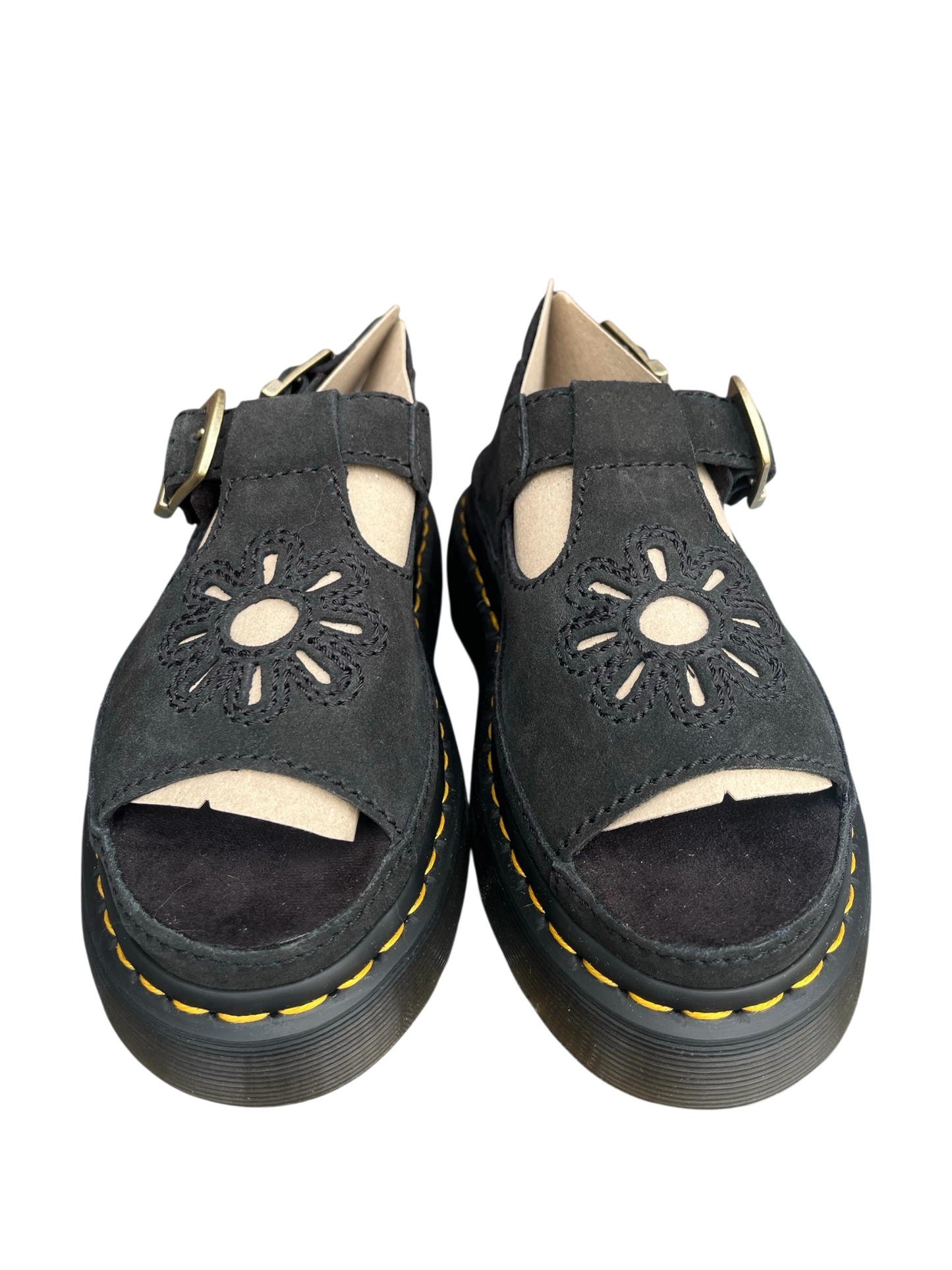 Dr. Martens Dunnet flower suede sandals