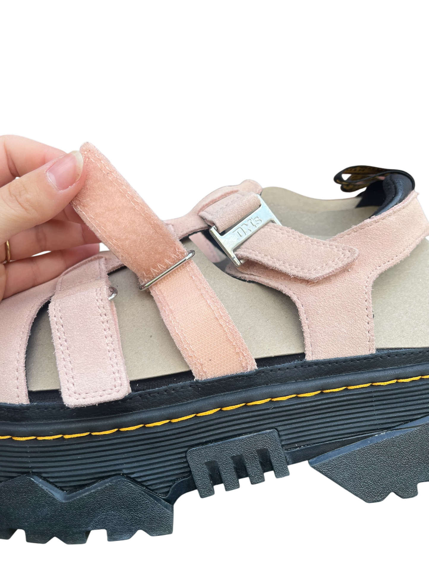 Dr. Martens Mattison 3S Platform Sandals - Powder pink
