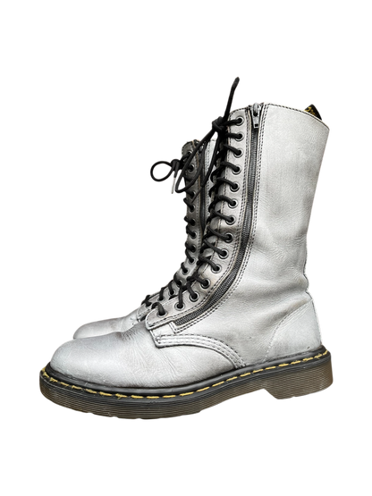 Dr. Martens 9733 MIE silver mid calf boots
