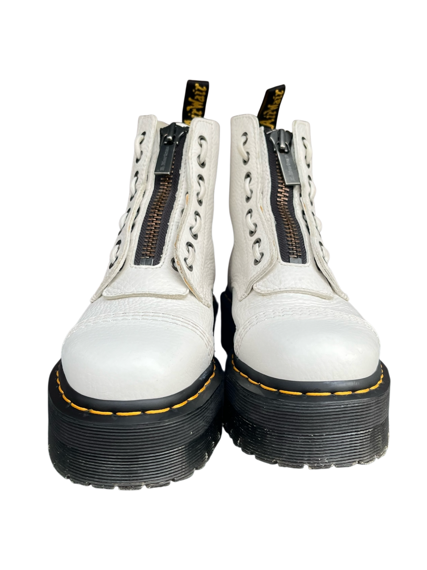 Dr. Martens Sinclair platform wit