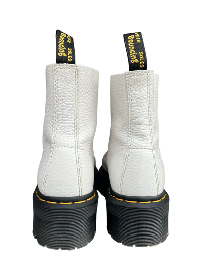 Dr. Martens Sinclair platform wit