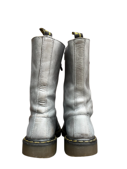 Dr. Martens 9733 MIE silver mid calf boots