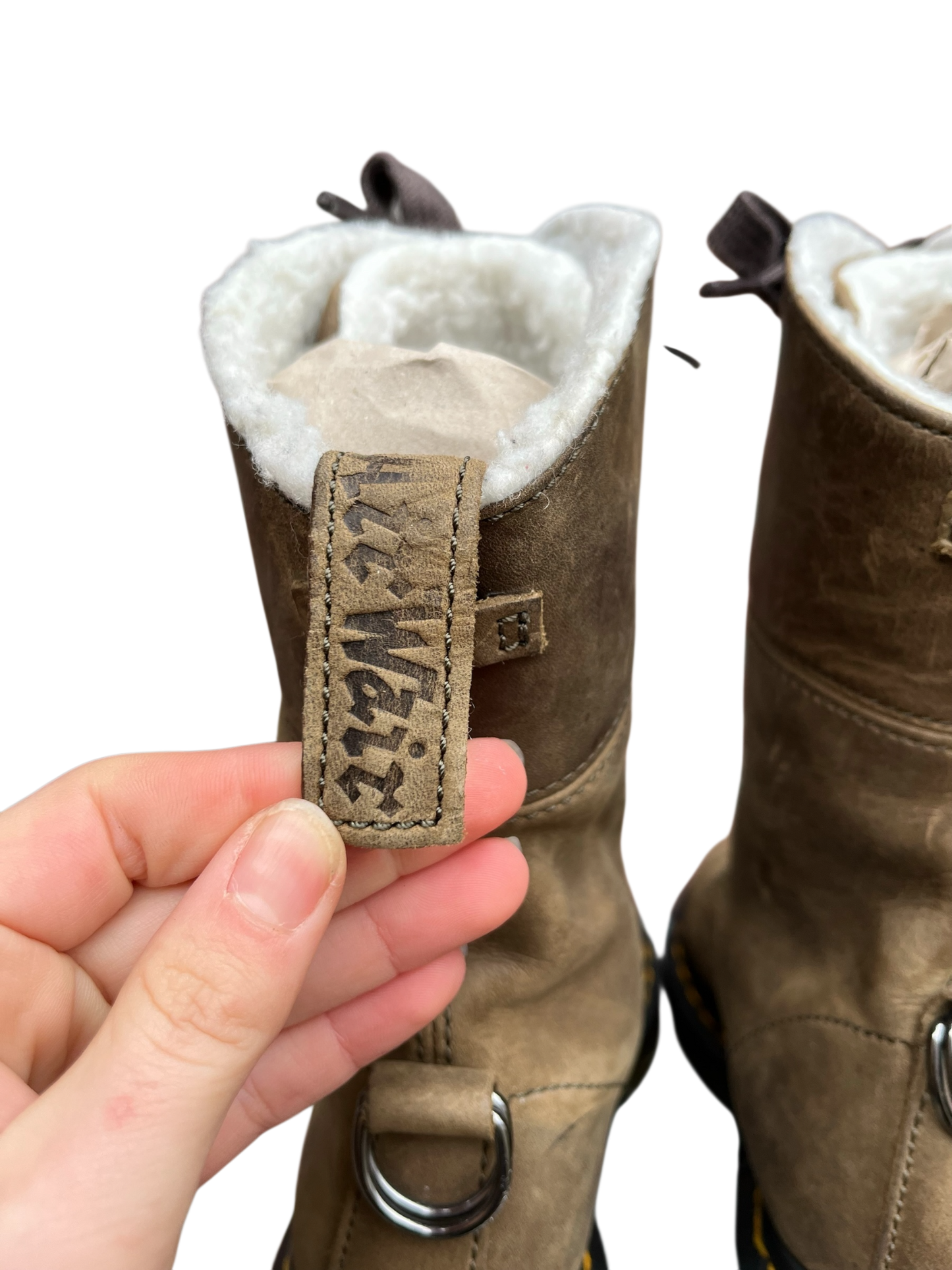 Dr. Martens Aimilita fur lined khaki