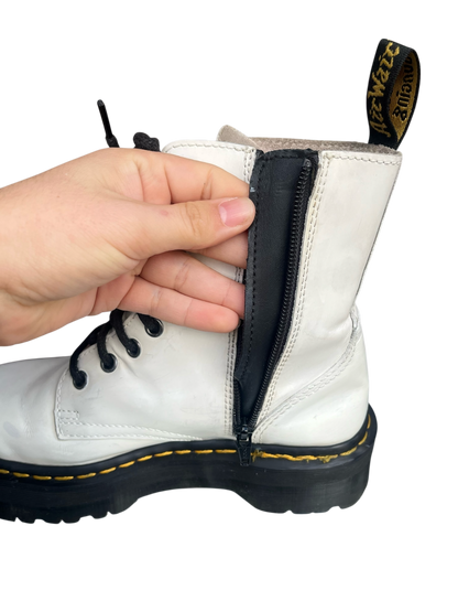 Dr. Martens Jadon platform wit