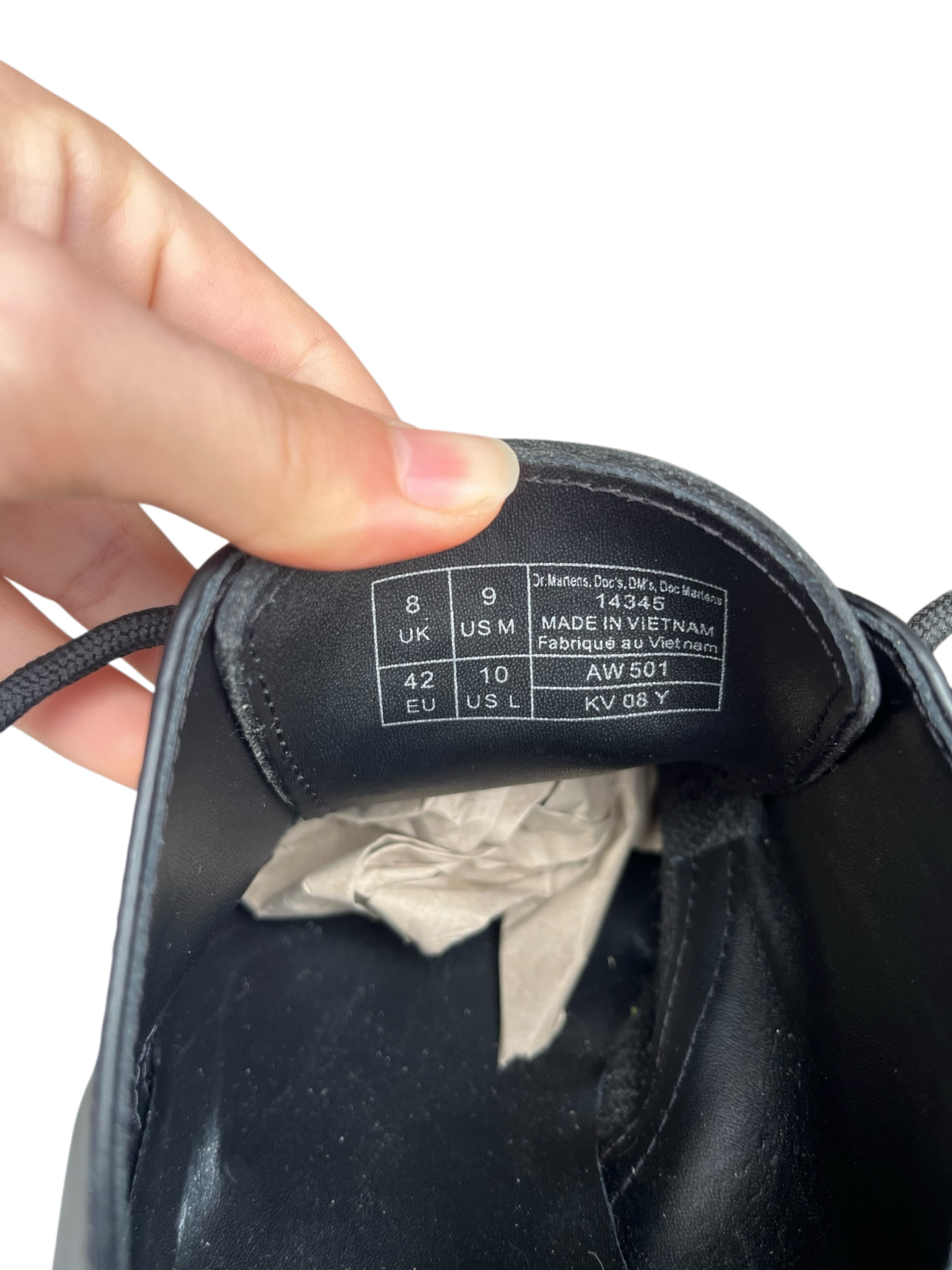 Dr. Martens 1461 Mono zwart