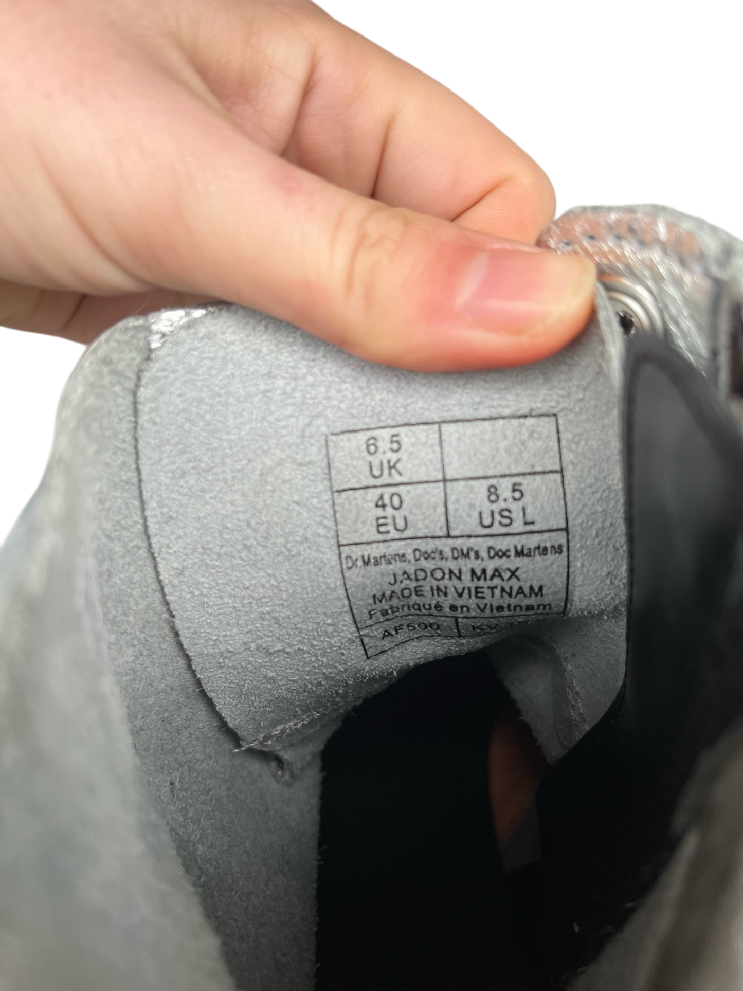 Dr. Martens Jadon Max silver metallic