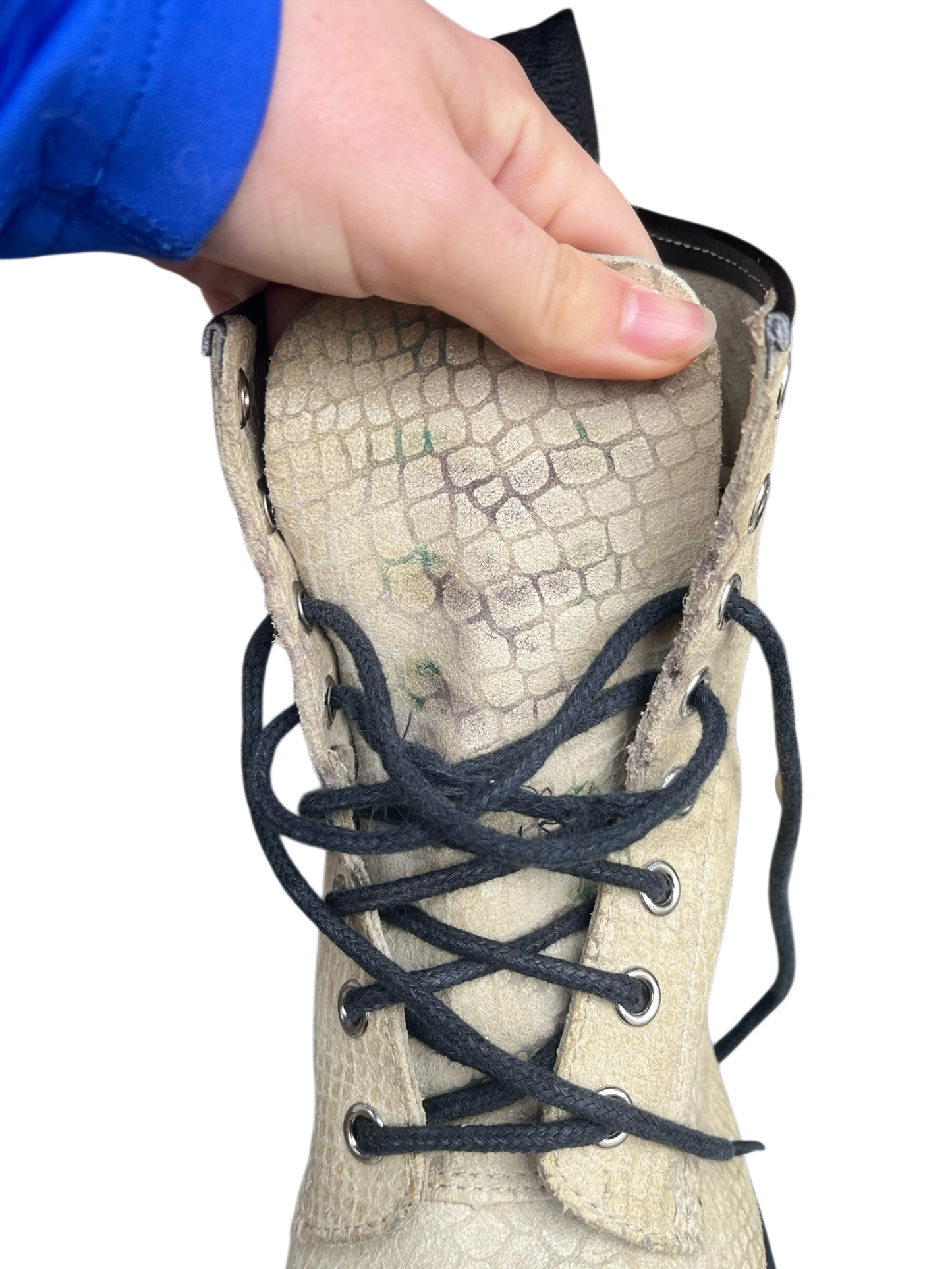 Dr. Martens 1460 Ivory suède snakeskin