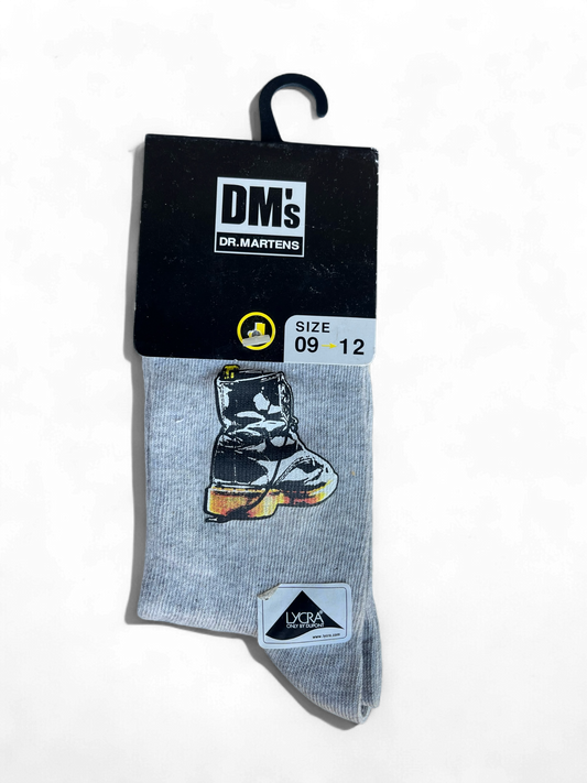 DM’s vintage kindersokken met print grijs