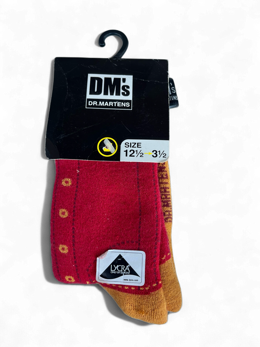 DM’s vintage dikke kindersokken rood