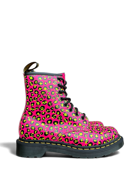 Dr. Martens 1460 Leopard Clash pink